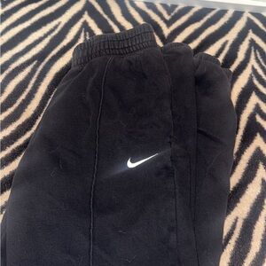 Nike Black Joggers with White Swoosh